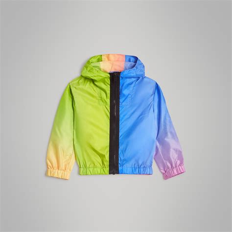 burberry rainbow vintage jacket|burberry lightweight hooded jacket.